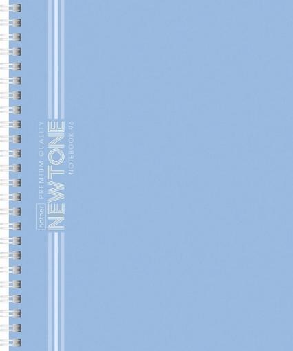 Тетрадь 96 л. кл. греб. Х Ньютон Пастель "Голубая дымка" софт-тач