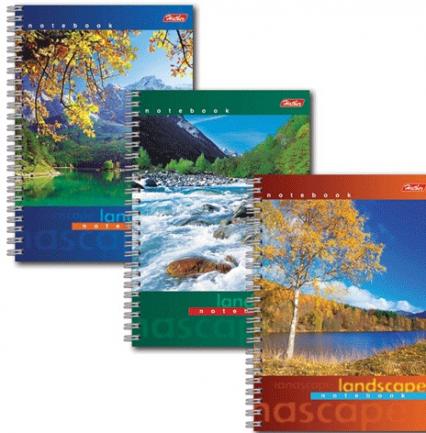 Записная кн. А6 80 л. греб. Х "Пейзажи"