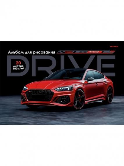 Альбом для рис. А4 20 л. ПП "Красный автомобиль"