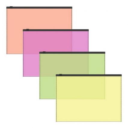 Папка на молнии А5+ ЕК "Апельсин. Неон"