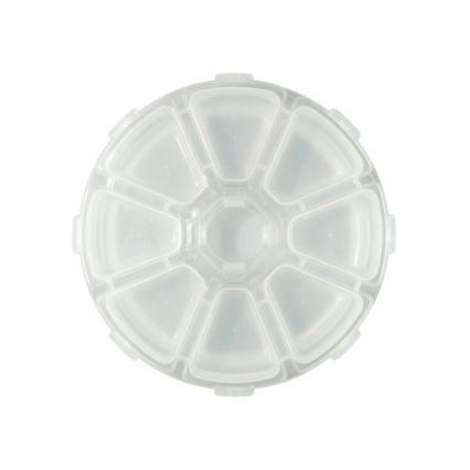 Контейнер для бисера 8 ячеек, 10,7*2,7 см, прозр.