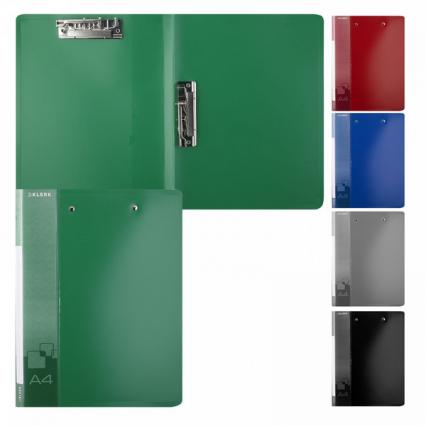 Папка с боковым и верхним зажимом Klerk Премиум 17 мм, асс.