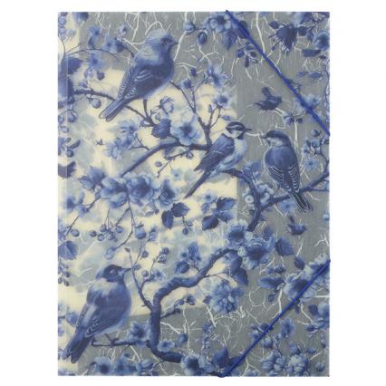 Папка на резинках А4 Fiorenzo "Синие птицы"