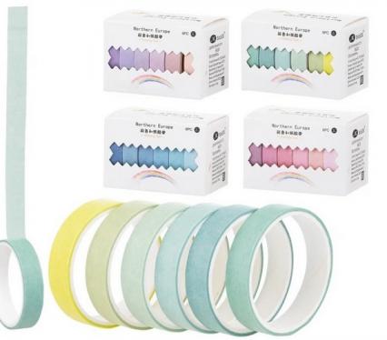 Набор клейкой ленты для декора 6 шт. 1,5 см*2 м Basir