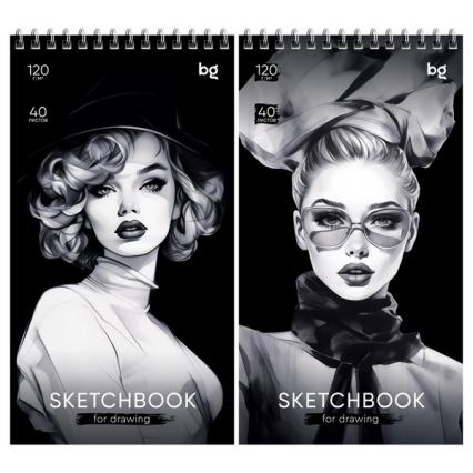 Скетч-бук А6 греб. 40 л. БД "Неделя моды" 120 г/м2