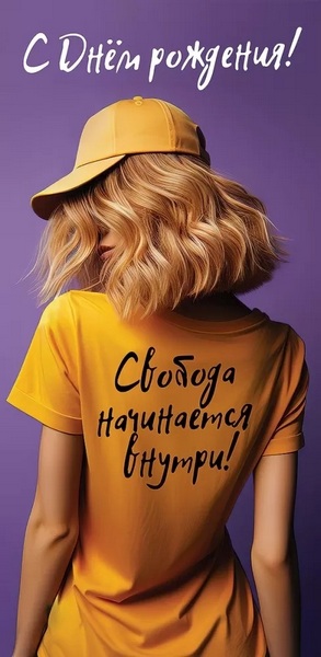 Открытка-конверт "С Днем Рождения!"