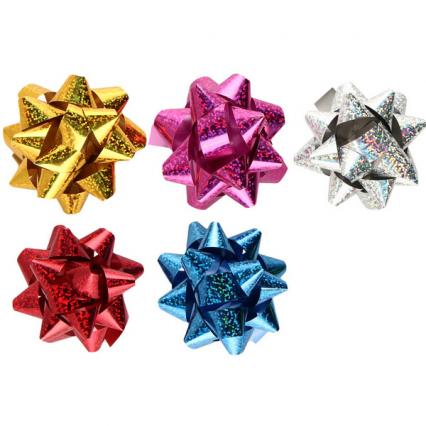 Бант подар. d=7,2 см Кокос голографический