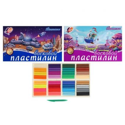 Пластилин восковой 32 цв. ЛУЧ "Фантазия" 420 г, со стеком