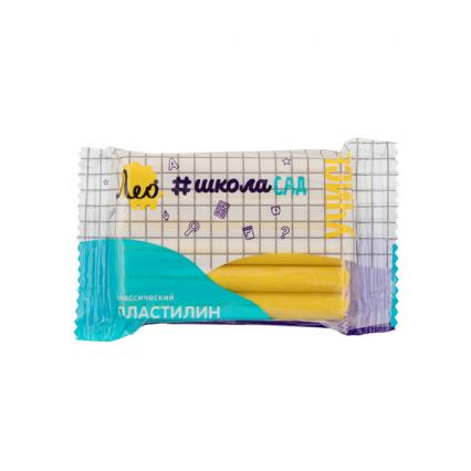 Пластилин Лео "ШколаСад" 50 г, желтый