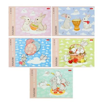 Альбом для рис. А4 08 л. Х "Зайчата"