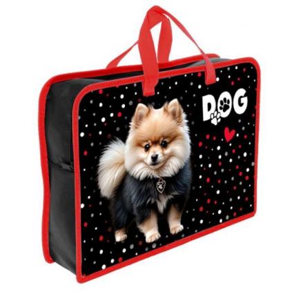 Папка с ручками А4 Ковров "Стильный шпиц" 