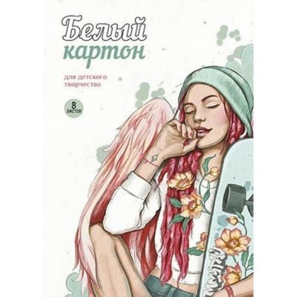 Набор белого карт. А4 08 л. немелов. Alpha-Trend "Ангел-2"
