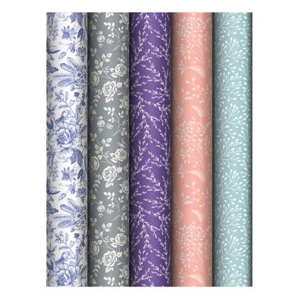 Бумага упаков. 70*100 см Meshu "Изящный узор" 80 г/м2