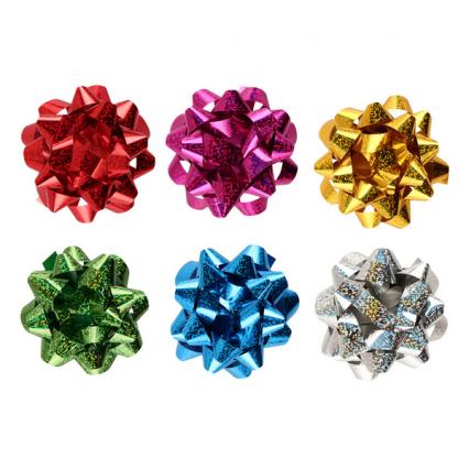 Бант подар. d=9,6 см Кокос голографический