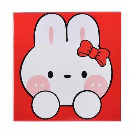 Аппликация помпонами 30*30 см Творческая мастерская "Милый зайка"