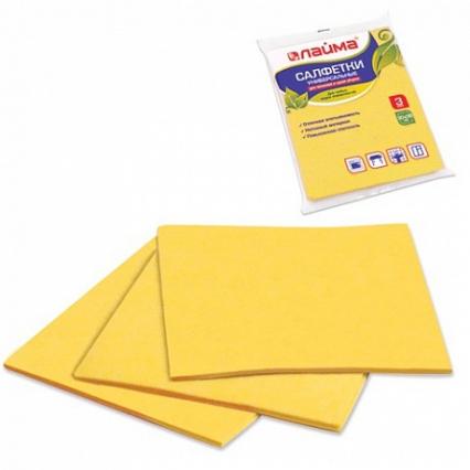 Салфетки вискоза универс. 3 шт. Лайма 30*38 см
