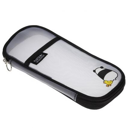 Пенал-косметичка Х "Панда энерджи" черн., 22*10 см