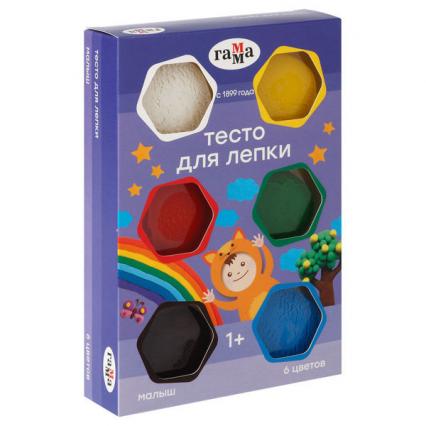 Тесто для лепки 06 цв. Гамма "Малыш" 360 г