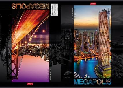 Тетрадь А4 96 л. кл. Х "Огни города" перевыртыш