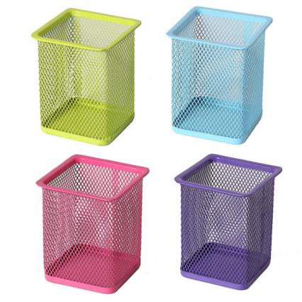 Стакан для канц. прин. мет. квадрат. Klerk асс.