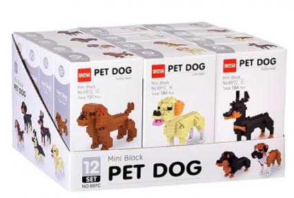 Конструктор пласт. "Собаки" ассорти, 138-192 дет.