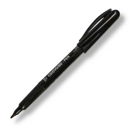 Маркер перманент для дисков Centropen 1 мм черн.