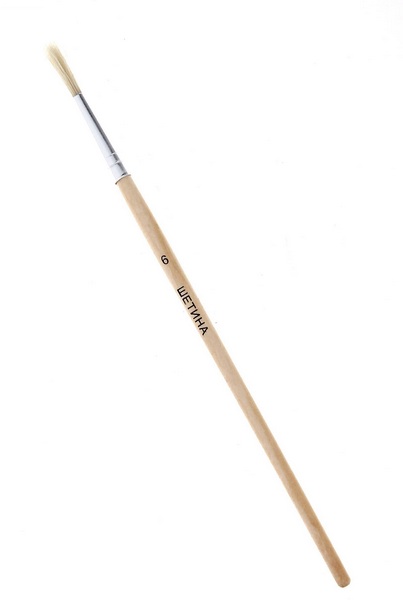 Кисть щетина круглая № 6