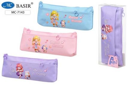Пенал-косметичка Basir "Сладкая красота" 21*8*3 см, асс.