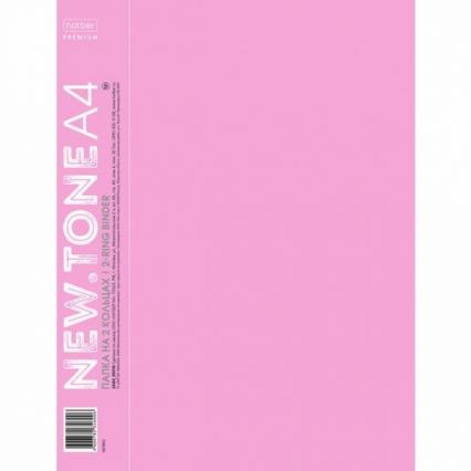 Папка А4 на 2 кольц. 25 мм Х Ньютон "Пастель. Пион" внутр. карман, торцевой карман