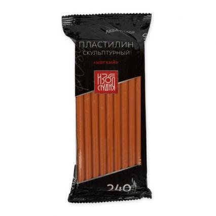 Пластилин скульптурный мягкий терракотовый Аква-колор 0,240 кг 