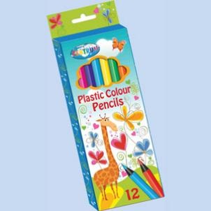Карандаши 12 цв. Centrum "Жираф" пластиковые, трехгр.