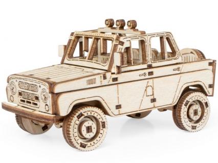 Конструктор дер. Lemmo "Внедорожник Алькор-М" клей, 70 дет., п/п