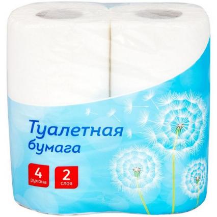 Набор бумаги туалетной 04 шт. OfficeClean 2-слойная, 16,2 м