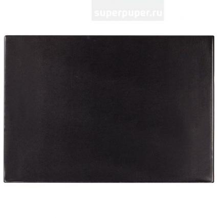 Настольное покрытие 380*590 мм Brauberg черн., с прозр. карманом