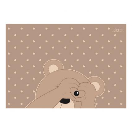 Клеенка для труда ПВХ 350*500 мм Кокос "Мишка"