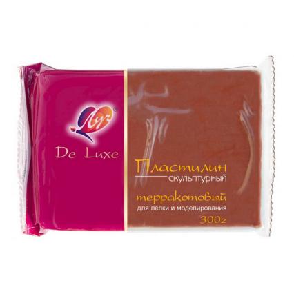 Пластилин скульптурный терракотовый ЛУЧ 0,3 кг 