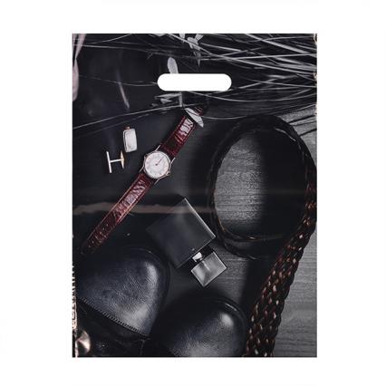 Пакет п/э с выруб. ручками 31*40 см "Подарок для него" 