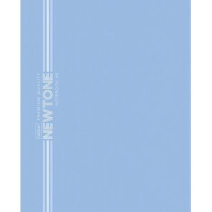 Тетрадь А4 80 л. лин. греб. Х "Ньютон Пастель. Голубая дымка"  софт-тач