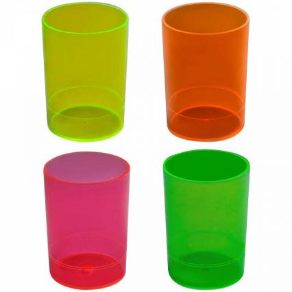 Стакан для канц. прин. СТАММ "Офис Неон кристалл" асс. 