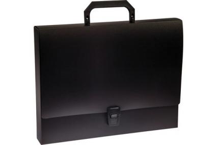 Портфель пласт. 01 отд. СТАММ черн.