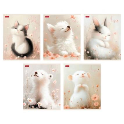 Тетрадь 48 л. кл. X "Милашки" софт-тач