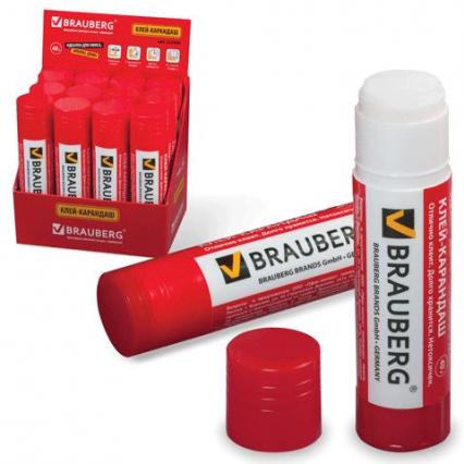 Клей-карандаш 40 г Brauberg