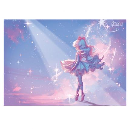 Клеенка для труда ПВХ 500*700 мм Кокос "Маленькая балерина" 