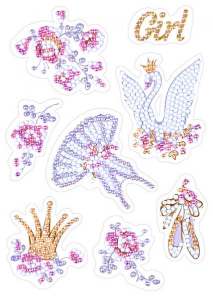 Набор для творчества Фрея "Наклейки. Кристальная мозаика. Девичьи грезы"