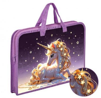 Папка с ручками А4 Ковров "Золотой единорог" 