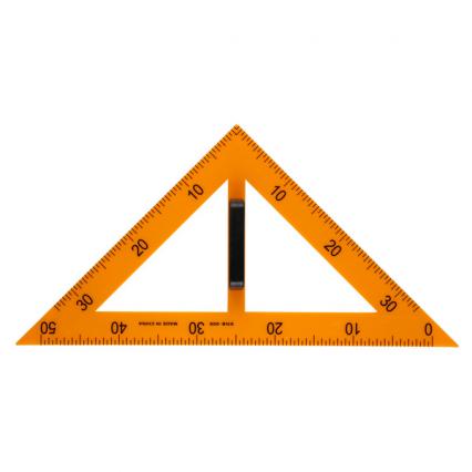 Угольник для классной доски 45° 50 см Кокос