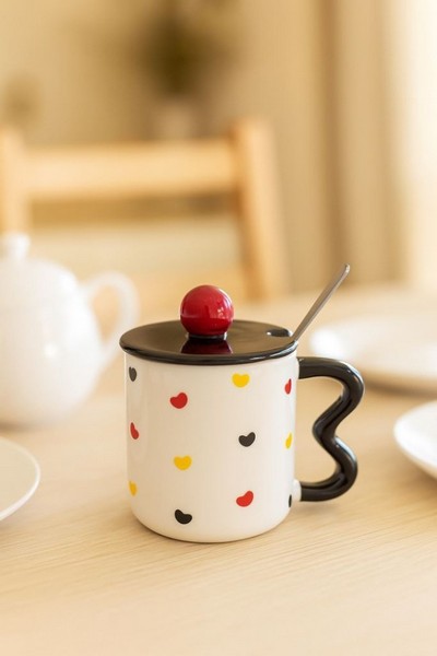 Кружка 350 мл "Bright hearts" белый