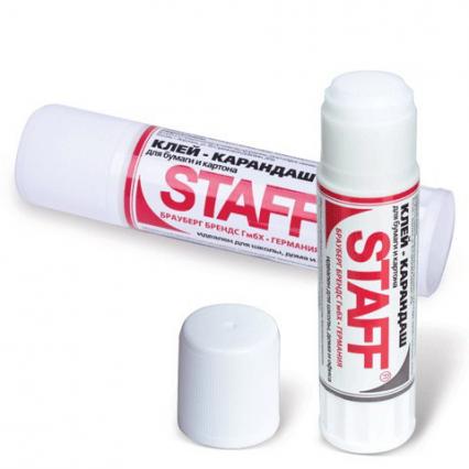Клей-карандаш 08 г Staff