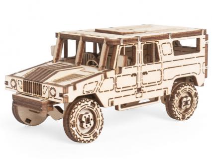 Конструктор дер. Lemmo "Бронеавтомобиль Тайфун" клей, 72 дет., п/п