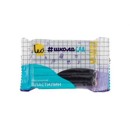 Пластилин Лео "ШколаСад" 50 г, черный